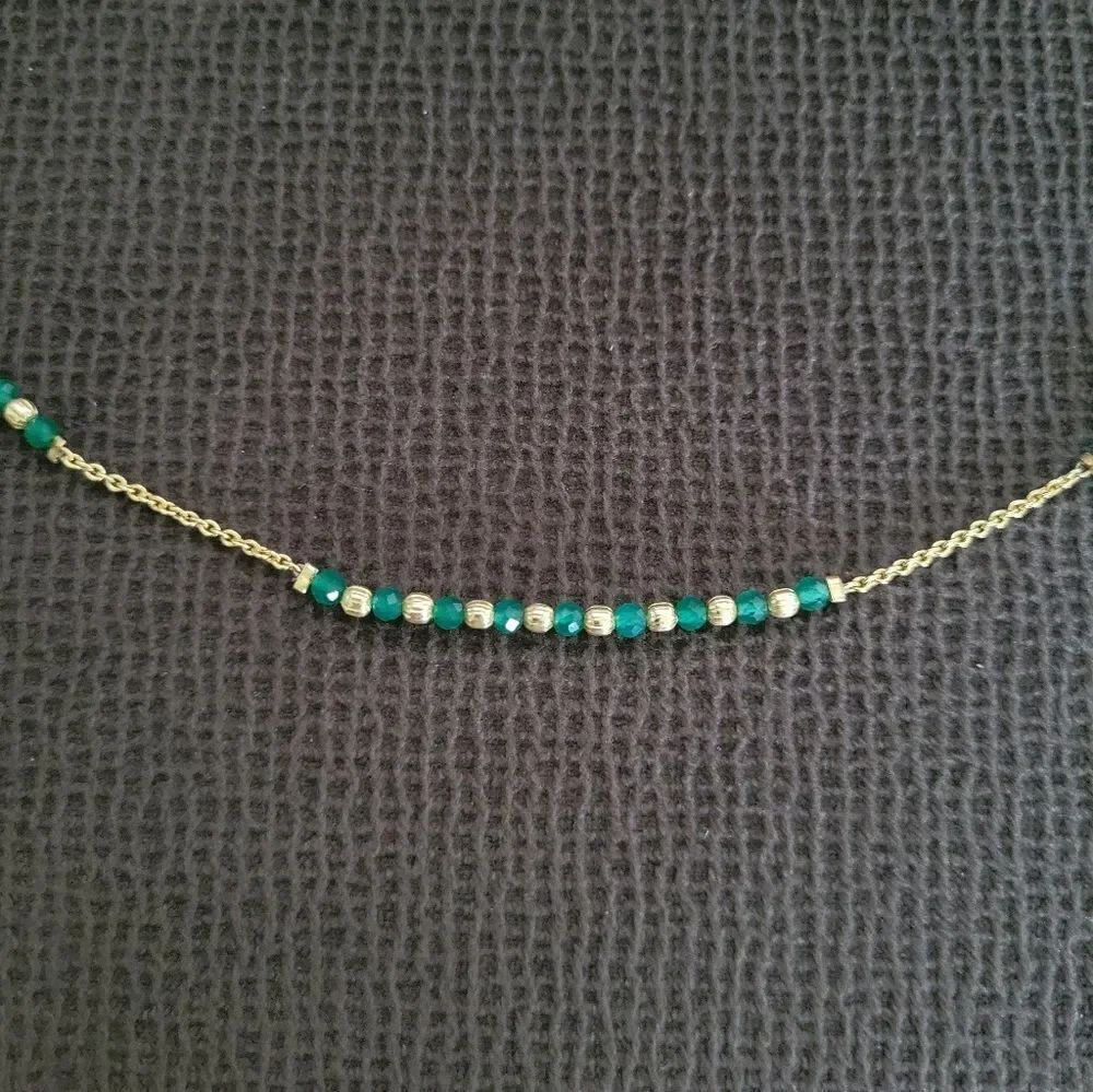 Shivam Green💚 Onyx Bead Anklet - Picture 6 of 15